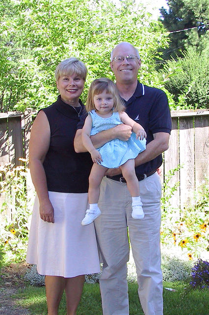 With my wife Linda and granddaughter Audrey